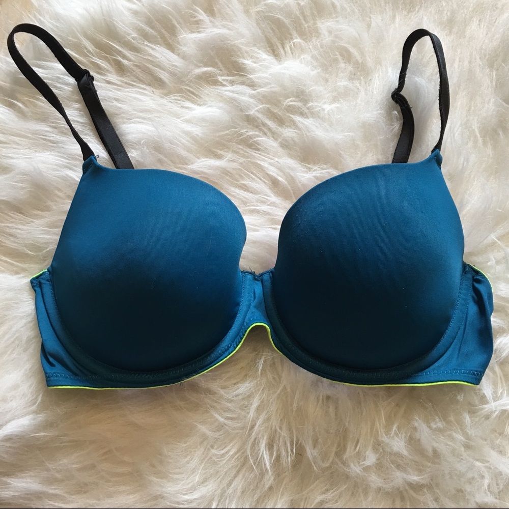 Victoria's Secret PINK Blue Lightly Lined 32D Bra