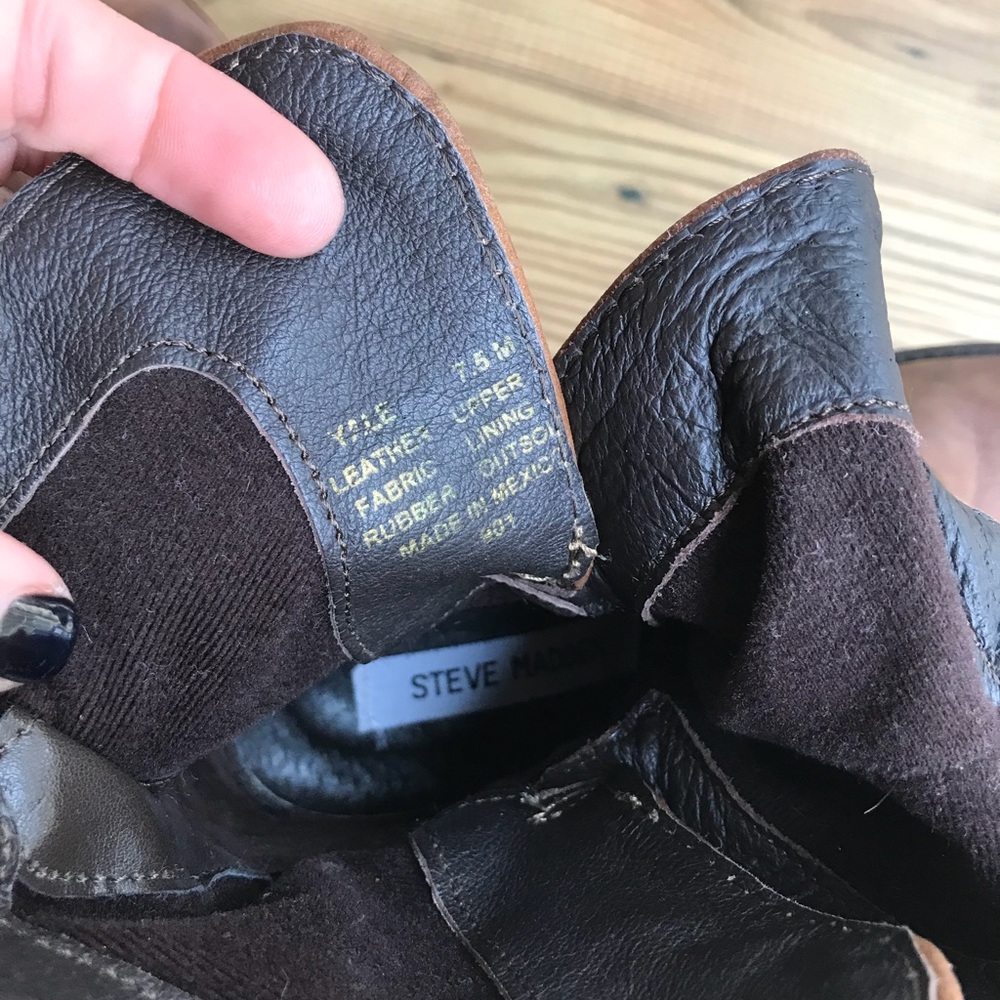 Steve Madden leather boots 7.5