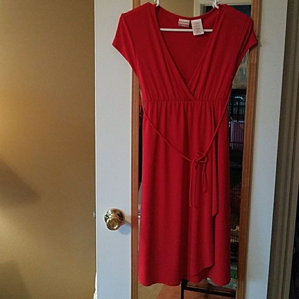 Simple red dress
