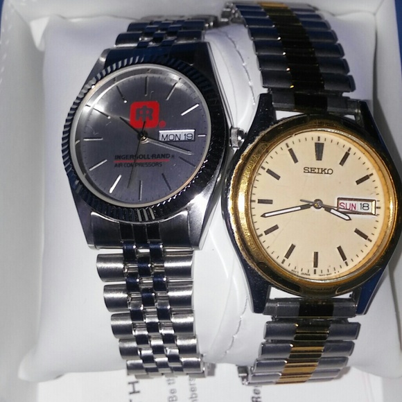 2 Mens Watches, 1 Seiko Watch, 1Ingersoll-rand - Picture 2 of 8