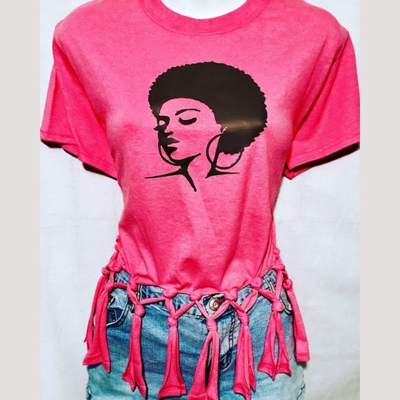 Afro Lady Tee Tshirt