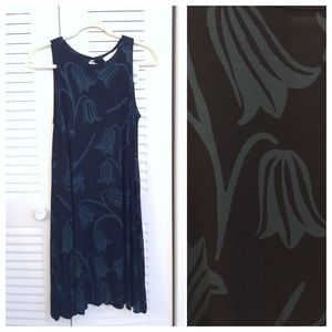 ⬇️⬇️Loft soft knit Green Black swing dress