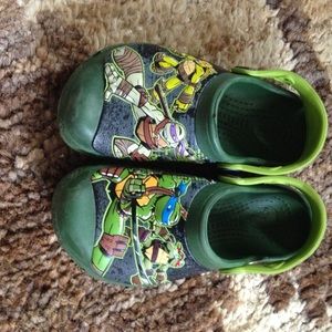 Ninja Turtle CROCS. Size 10-11 toddler.