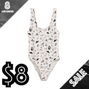H&M Cochella Tattoo Print Bodysuit sz Small
