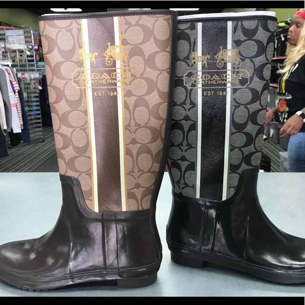 Coach rain boots