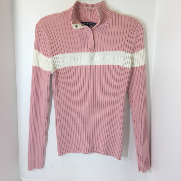 tommy hilfiger pink pullover