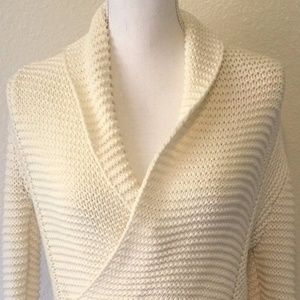 American Eagle Chunky Knit Faux Wrap Sweater