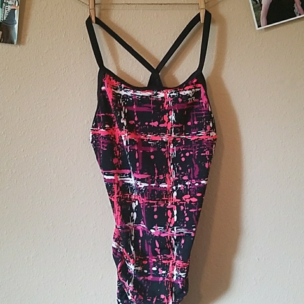 TYR one piece polyester swimsuit