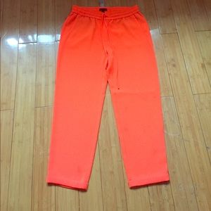 Jcrew neon trousers