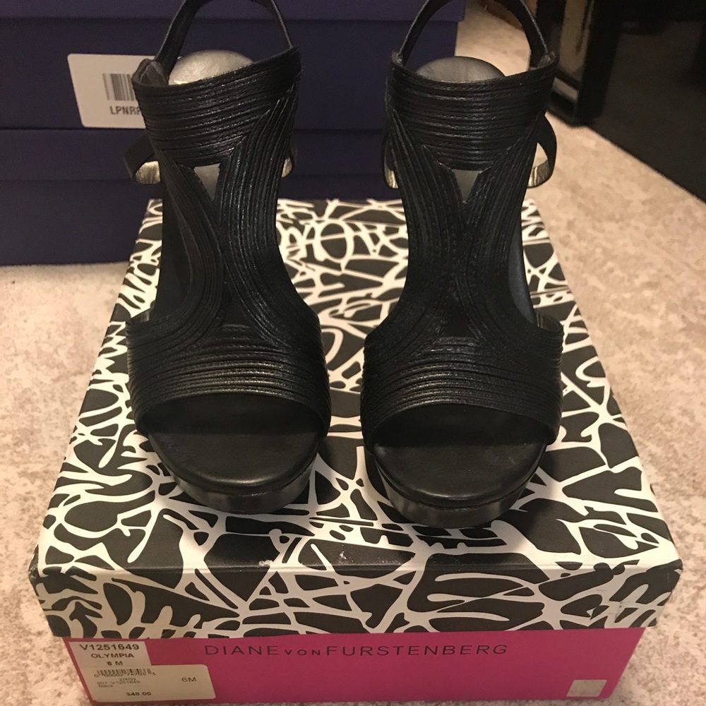 Diane von Furstenberg wedge sandals