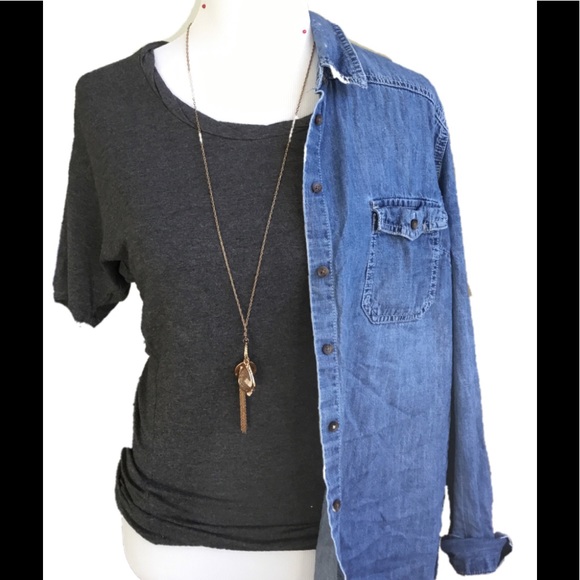 Ann Taylor Tops - Gray Ann Taylor Top, Size XS