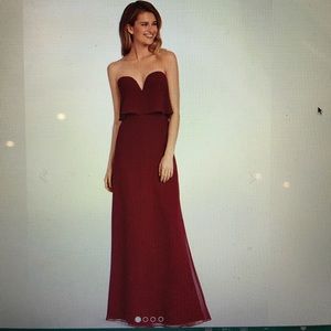 Hayley Paige bridesmaid dress-gun metal gray