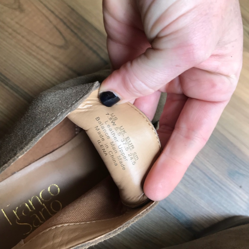 7.5 leather booties. Never worn