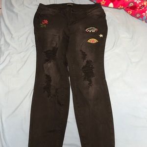 Black never worn skinny jeans