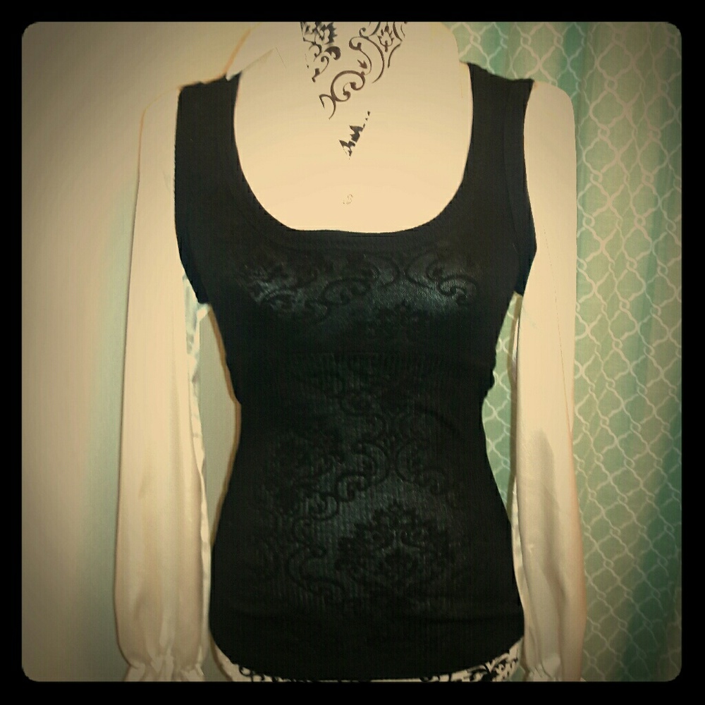 Long sweater blouse
