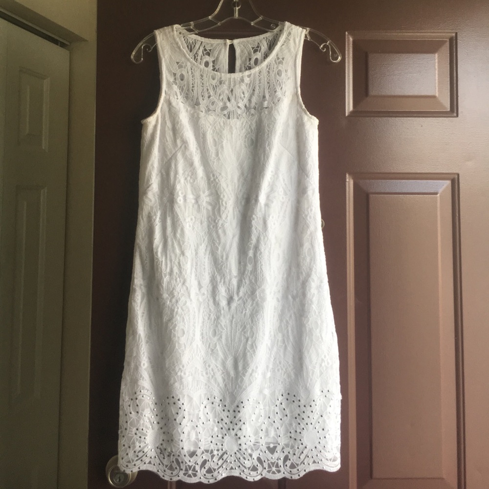 White House Black Market White Dress