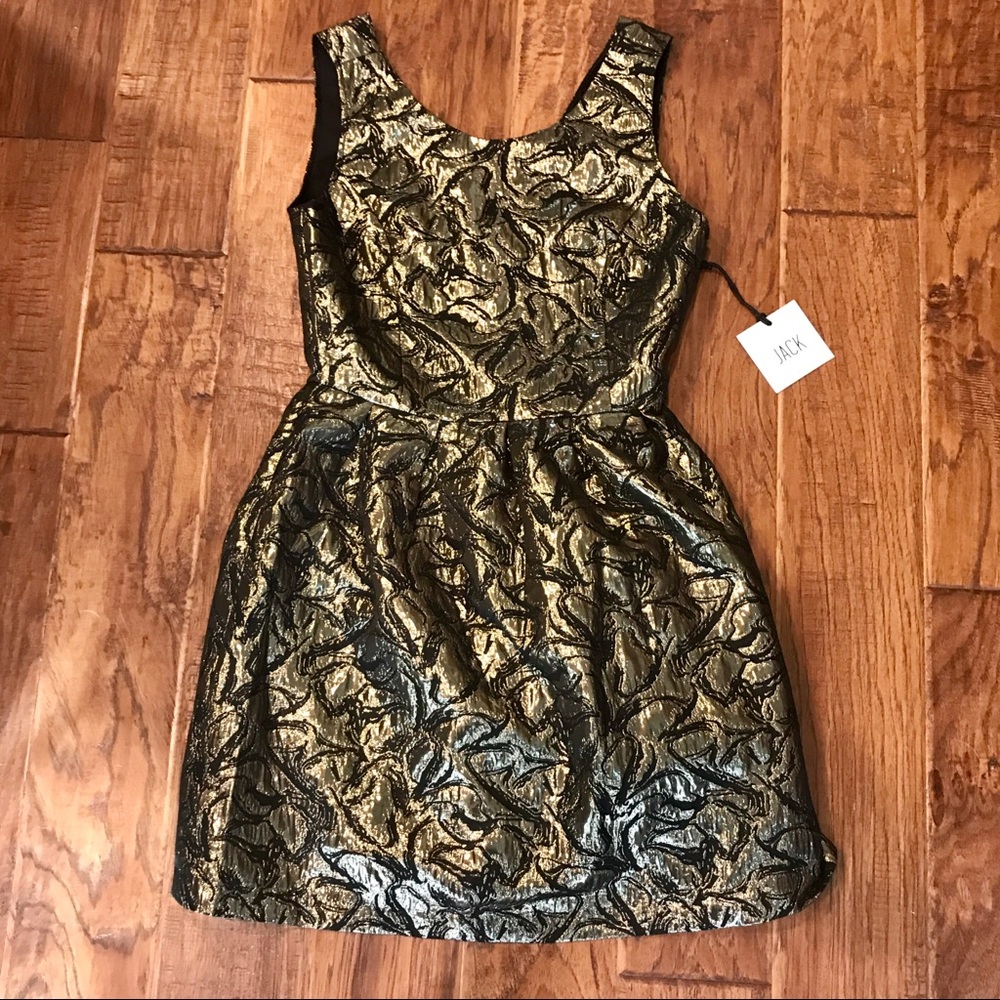 NWT Jack by BB Dakota Cooper Metallic Dress Size 4