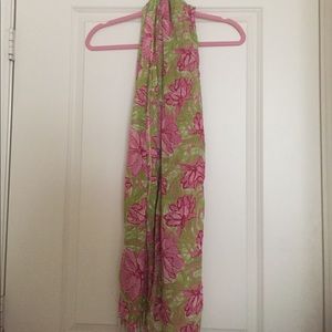 Lilly Pulitzer pink & green scarf