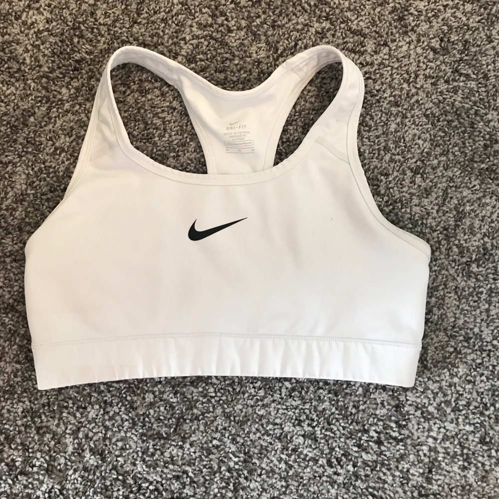 White Nike Sports Bra