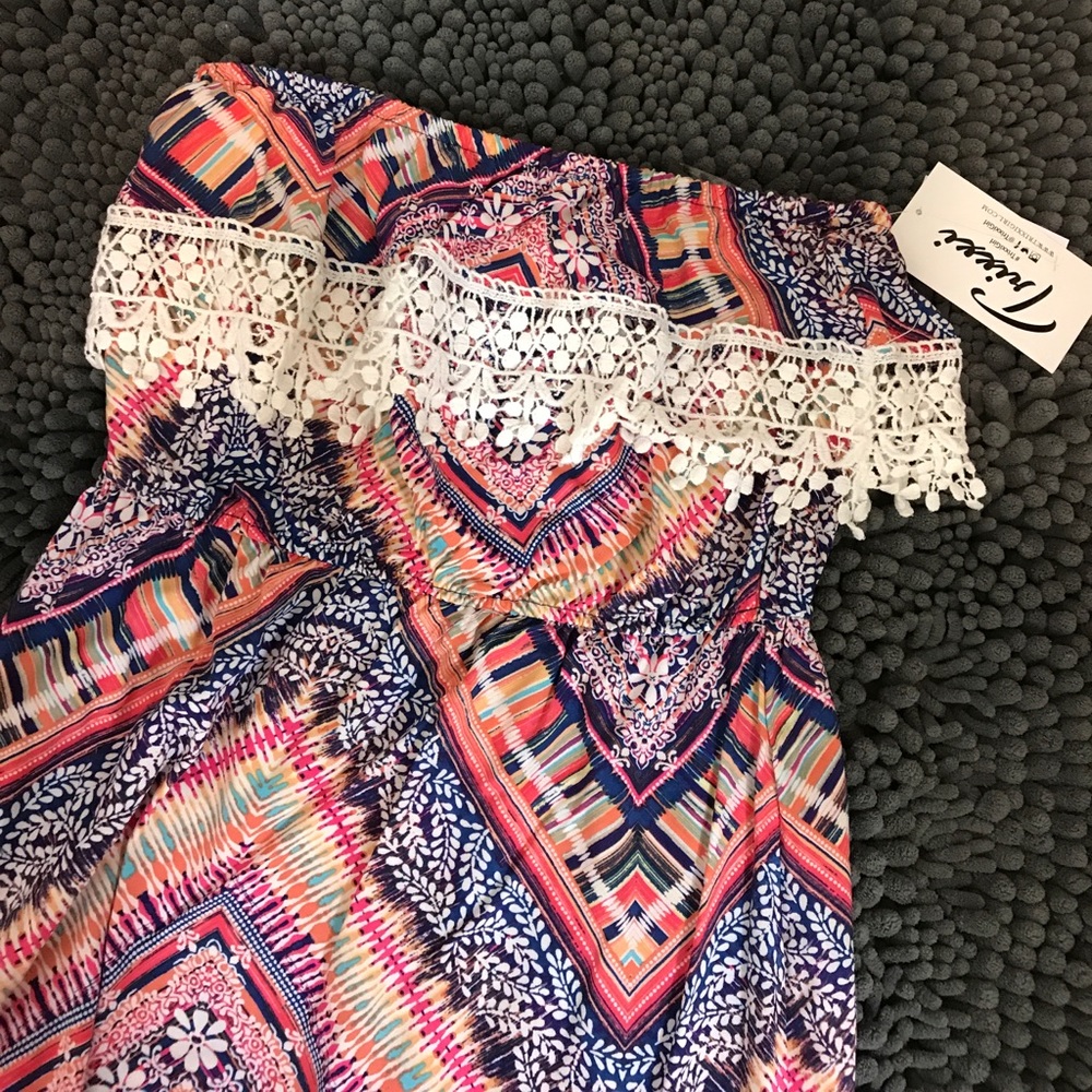 Beautiful strapless maxi