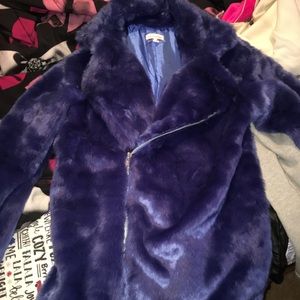 Blue Fur Coat