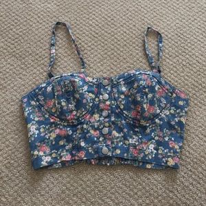 Floral crop top