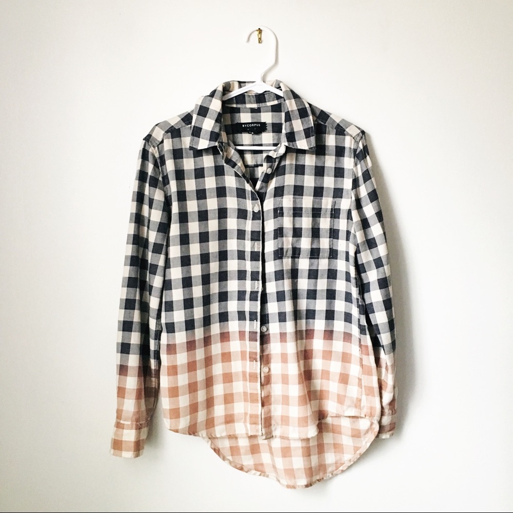 Ombré Distressed Flannel