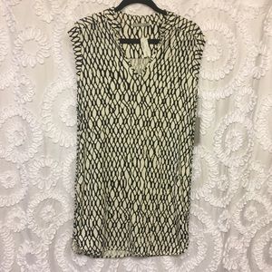 Black and White Print Tart Dress NWT