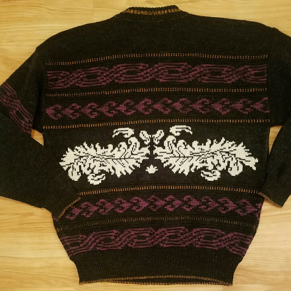 Adam Sloane vtg crewneck acrylic wool sweater