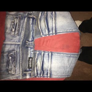 Grey balmain denim bottoms