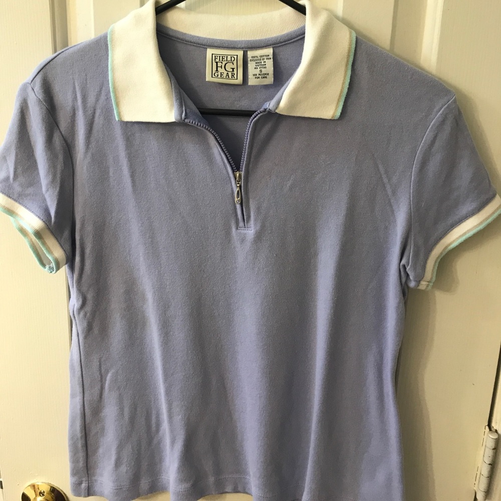 Super cute lavender polo style shirt size Small