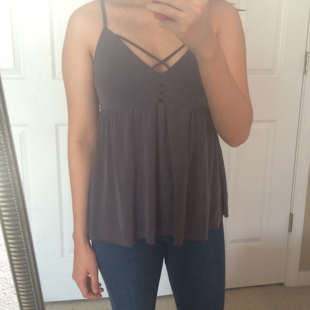 AE Soft & Sexy Sueded Strappy Tank