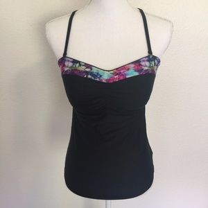 Athleta Tankini Bathing Suit Top Size 34 D/DD
