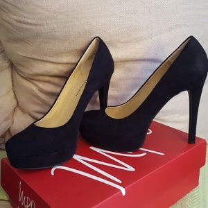 Black high heel shoes