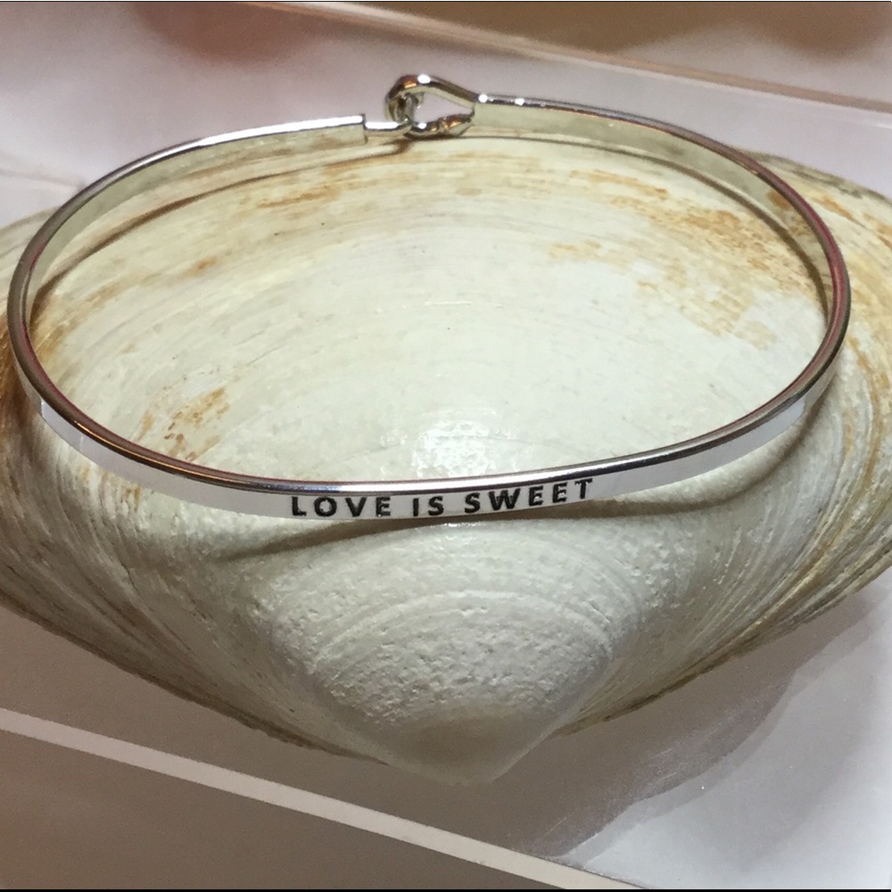 Love is Sweet. Silver Plated Brass Bracelet