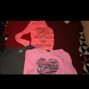 5 shirts and one dress