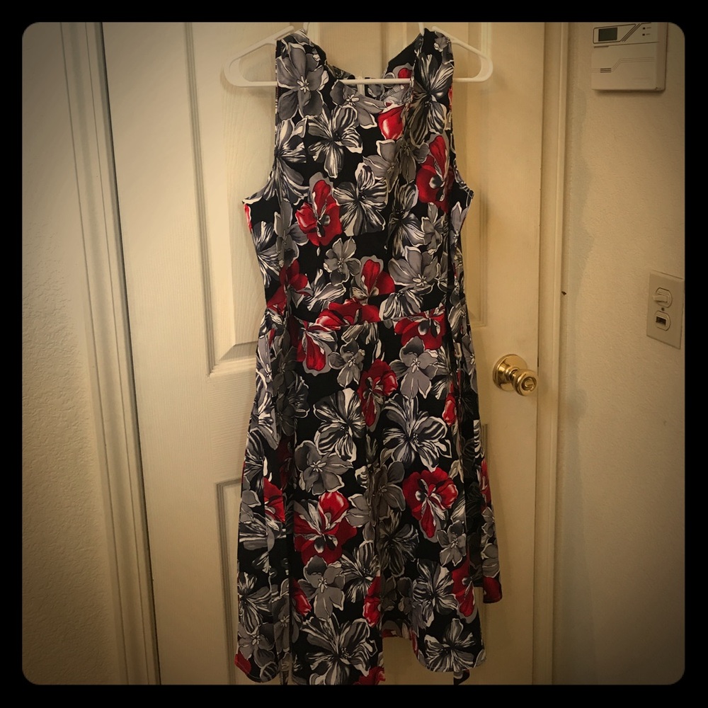 NWOT women's retro style floral dress XXL