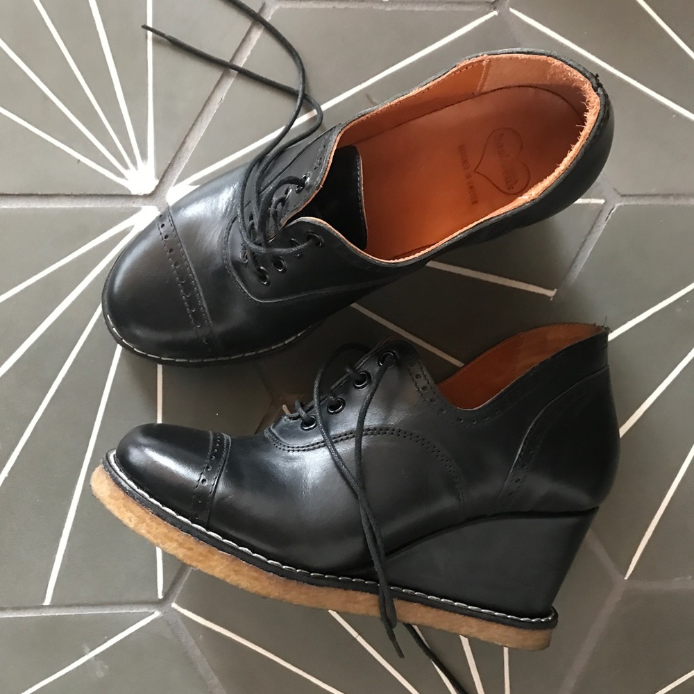 Swedish Hasbeens Runner Wedges 36