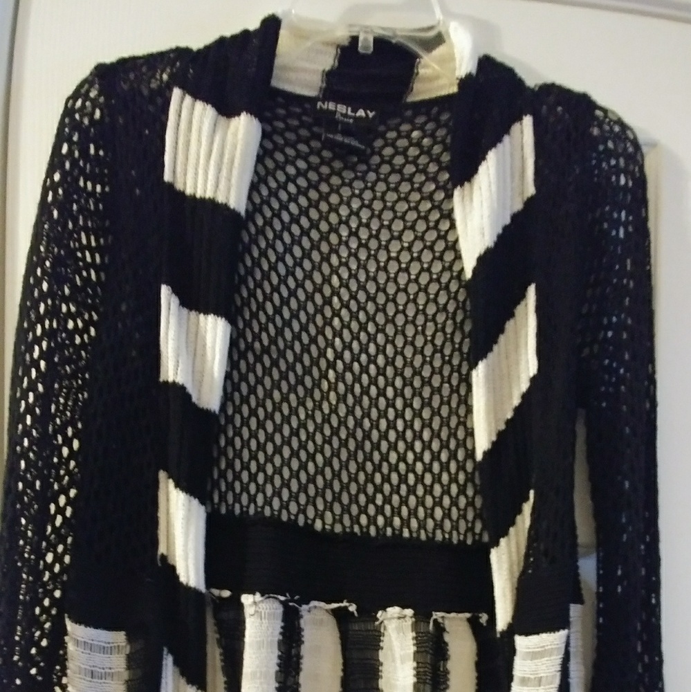 Black and white sexy sweater