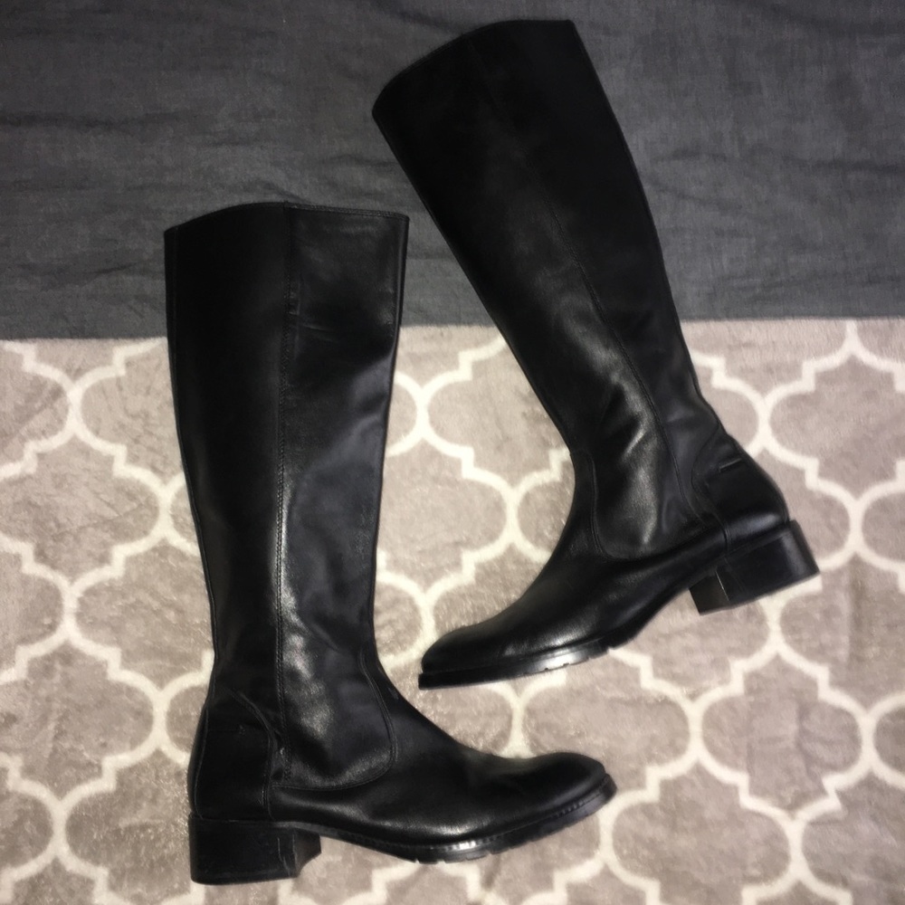 Donald J Pliner riding boots in black size 10