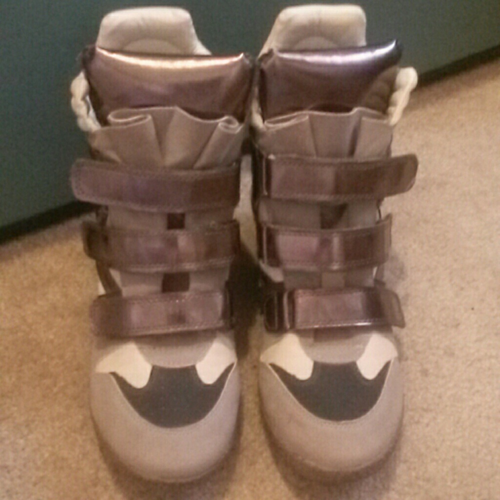 Wedge Hi-Top Sneakers