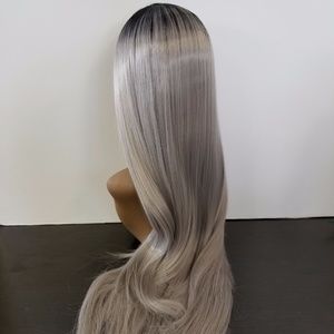 Grey ombre Synthetic Lace Front Wig
