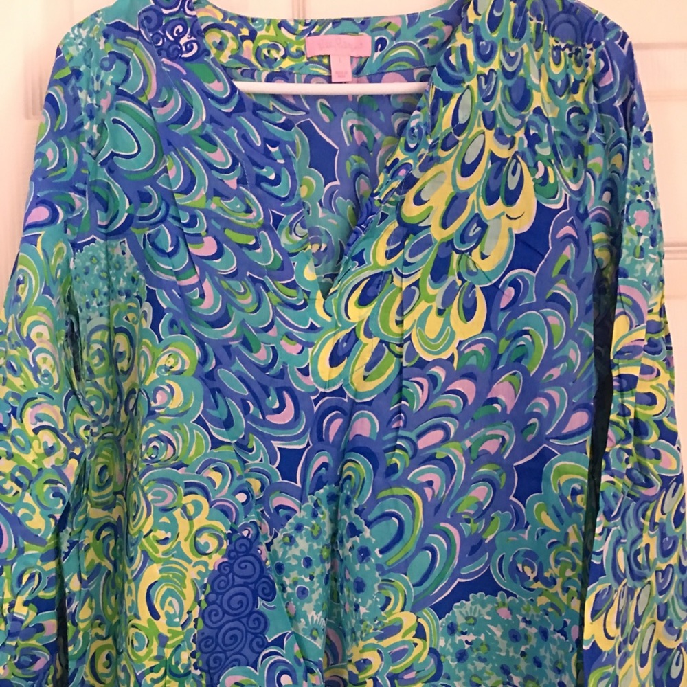Lilly Pulitzer Lilly’s Lagoon Tunic Large