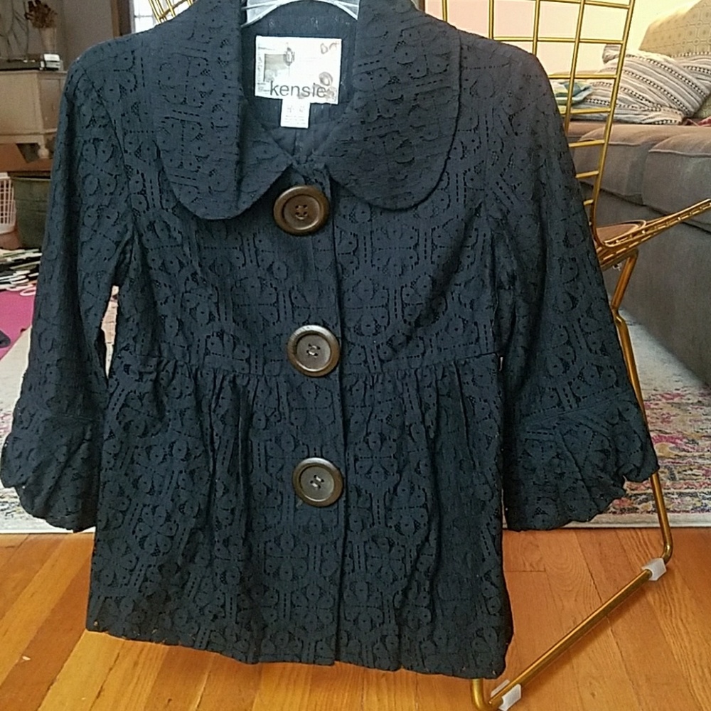 Black lace jacket/blazer