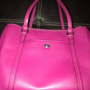 Hot Pink Large Coach Purse