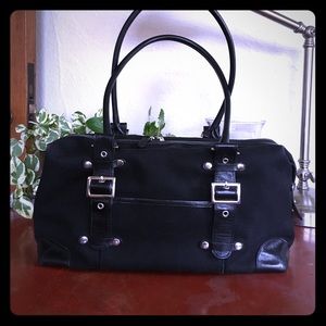 Banana Republic Canvas Tote with Leather Handles