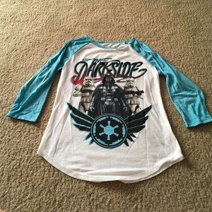 Star Wars Dark side 3/4 Baseball tee