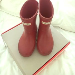 Authentic Red Toddler Hunter Rain Boots
