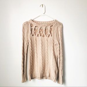 Lace Cutout Sweater