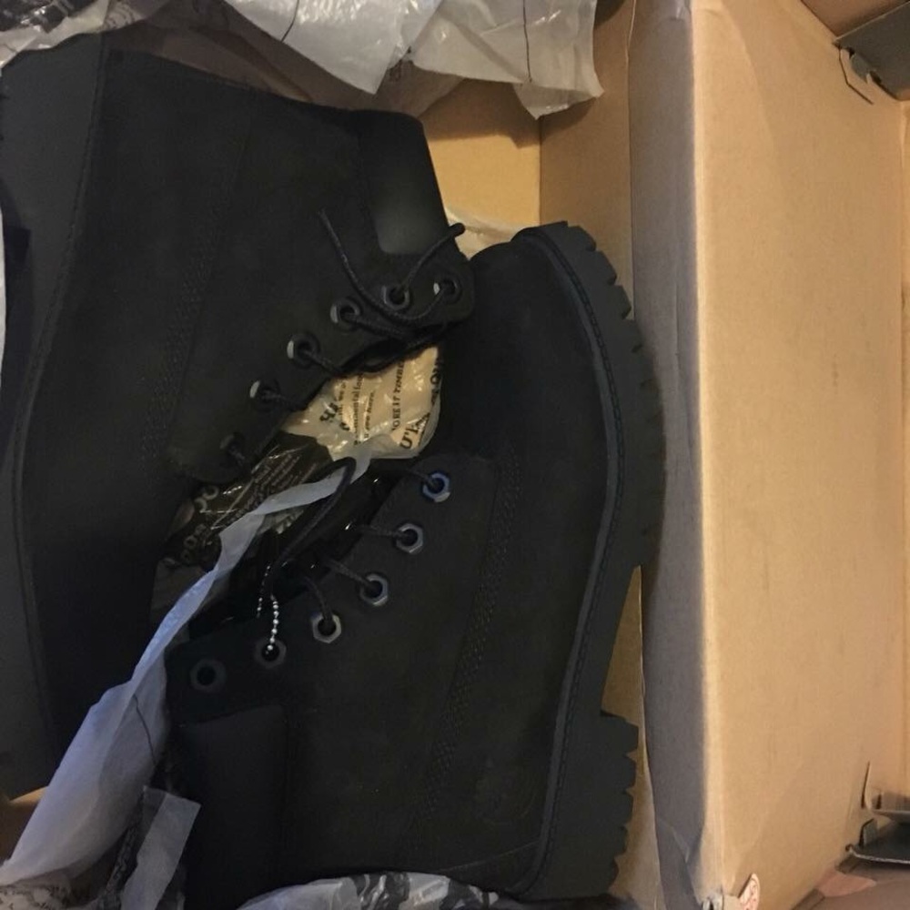 All black Timberlands